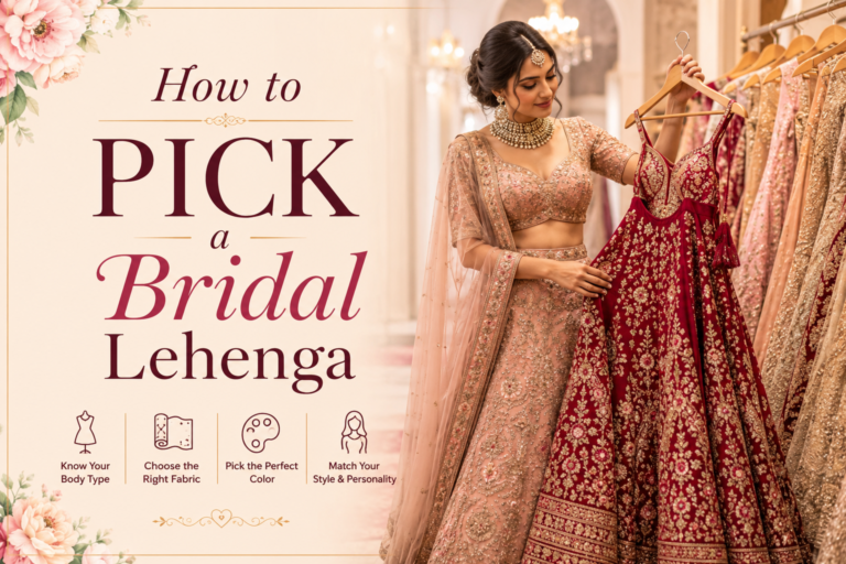 How to Pick a Bridal Lehenga Based on Body Type, Wedding Theme and Season