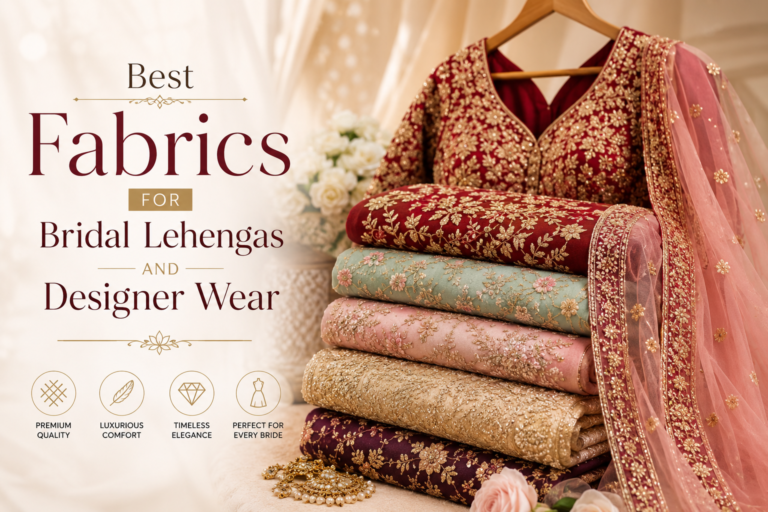 Best Fabrics for Bridal Lehengas and Designer Wear