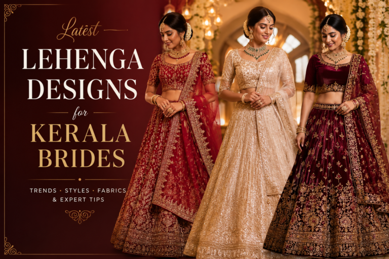 discover the  Latest Lehenga Designs for Kerala Brides 