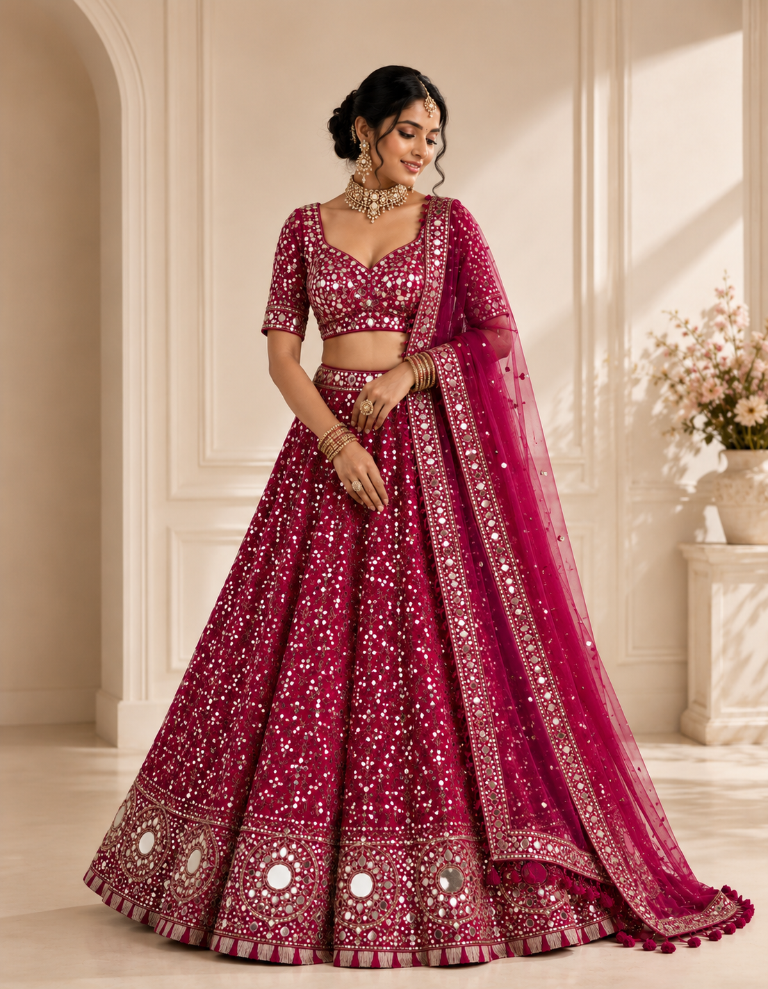 Bridal lehenga design 4