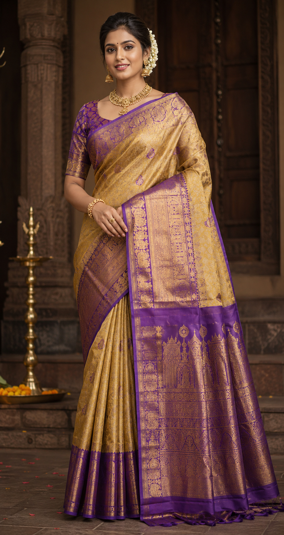 Bridal saree design 1