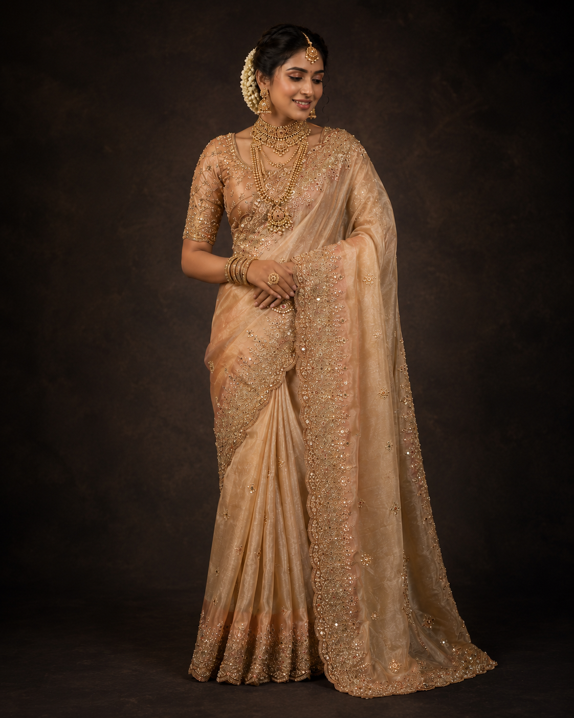 Bridal saree design 3