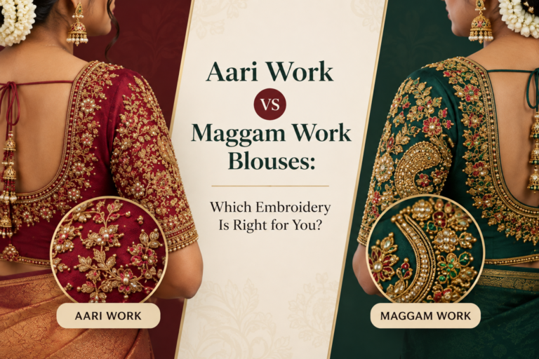 Aari Work vs Maggam Work Blouses: Which Embroidery Is Right for You?